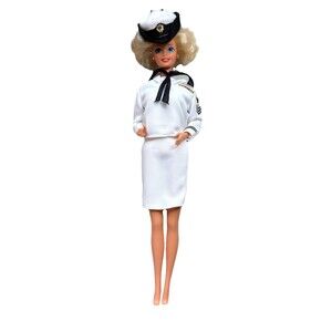 1990 Navy Stars 'n Stripes Special Edition Barbie Doll Mattel 9693